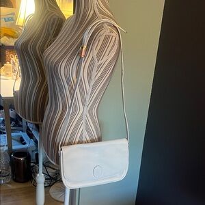 Pourchet, Elegant White Leather Bag